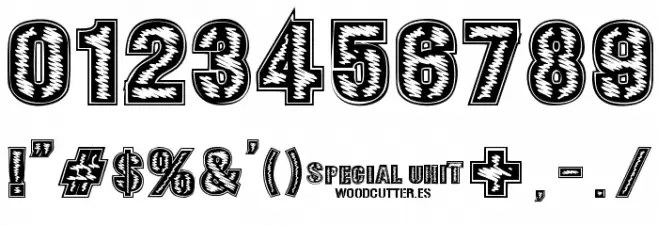 SPECIAL UNIT Font OTHER CHARS