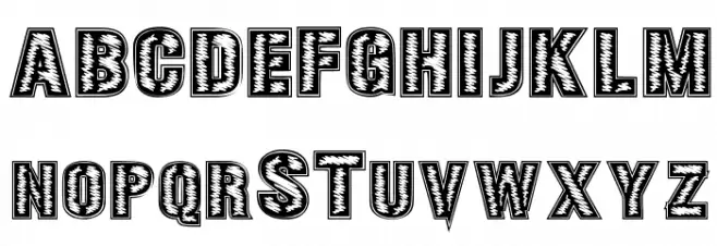 SPECIAL UNIT Schriftart Groß