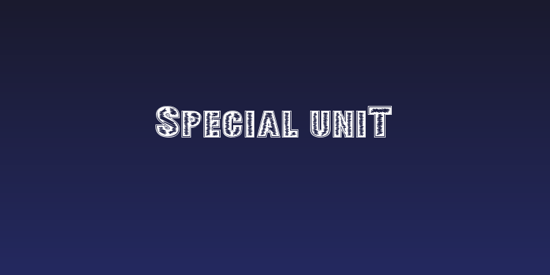 SPECIAL UNIT Social Header