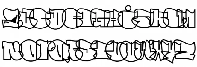 SPEW Font UPPERCASE