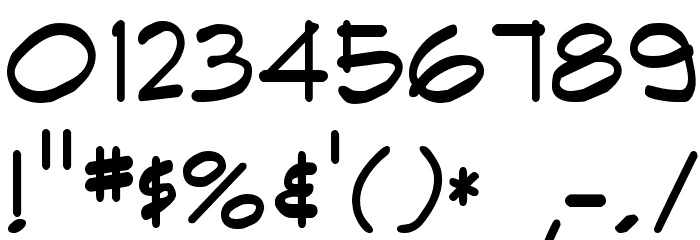 SPHAND Normal Font OTHER CHARS