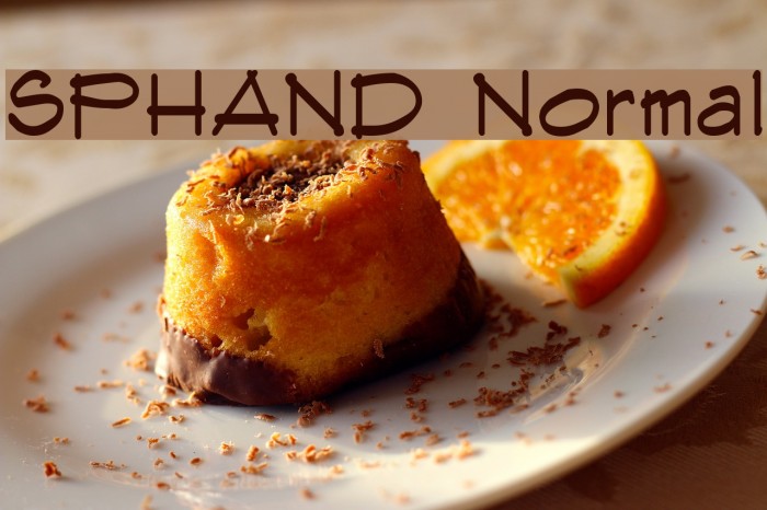 SPHAND Normal Font examples
