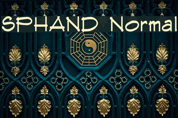 SPHAND Normal Font examples