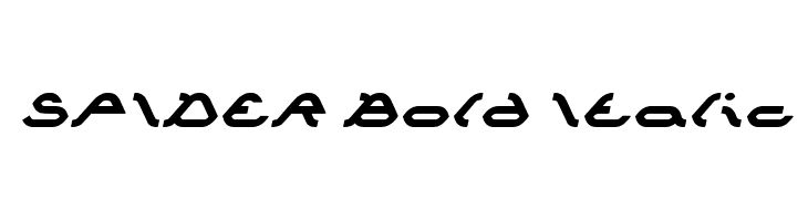 SPIDER Bold Italic  Descarca Fonturi Gratis