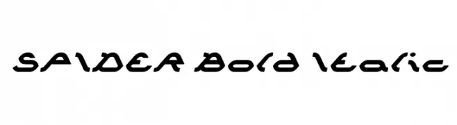 SPIDER Bold Italic  नि: शुल्क फ़ॉन्ट्स डाउनलोड