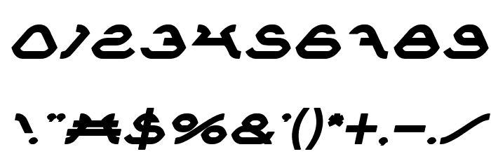 SPIDER Bold Italic Font OTHER CHARS