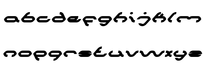 SPIDER Bold Italic Font LOWERCASE