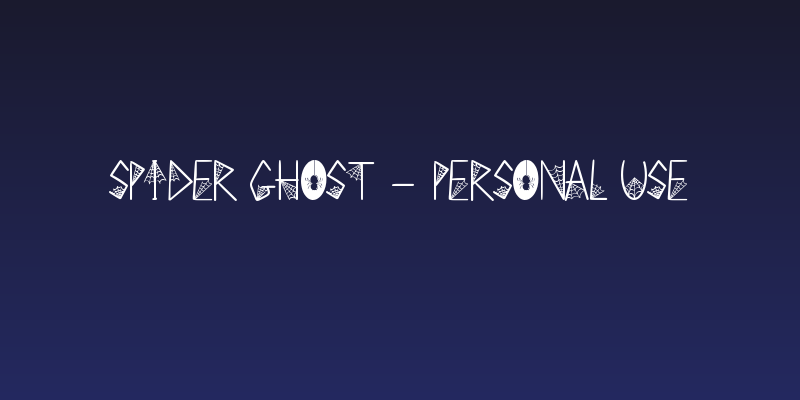 SPIDER GHOST - Personal Use Social Header