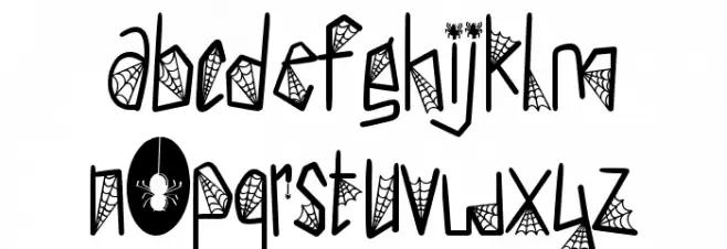 SPIDER GHOST - Personal Use फ़ॉन्ट लोअरकेस