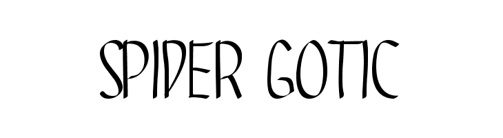 SPIDER GOTIC  font caratteri gratis