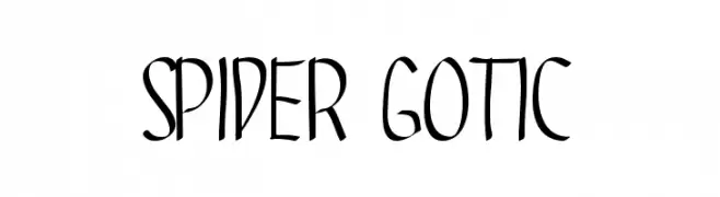 SPIDER GOTIC  Fuentes Gratis Descargar