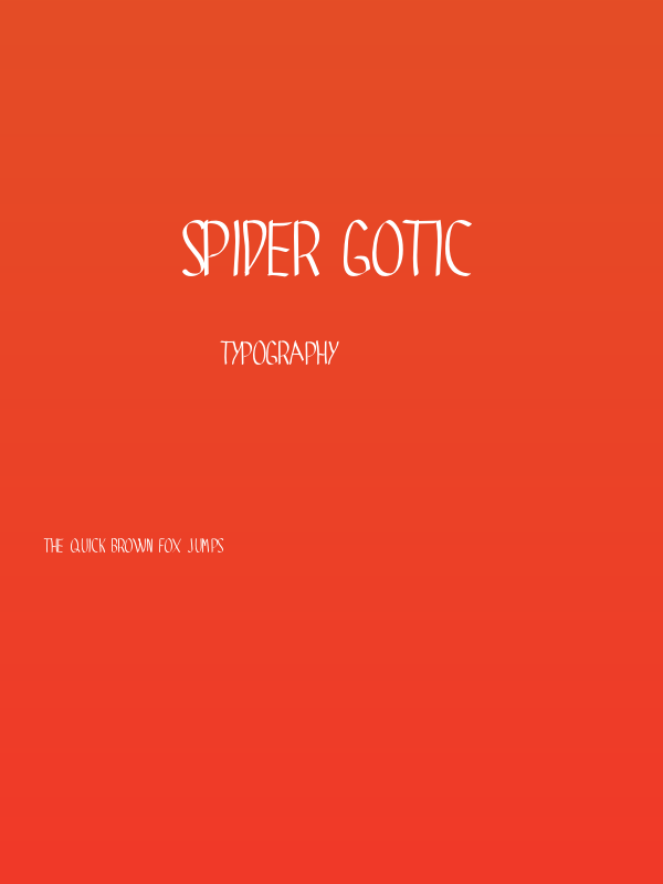 SPIDER GOTIC Poster