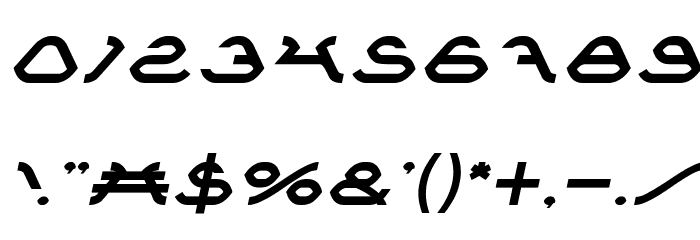 SPIDER Italic Font OTHER CHARS