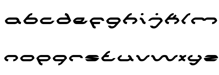 SPIDER Italic Font LOWERCASE