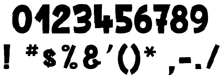 SPIDER MONKEY Font OTHER CHARS