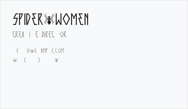 SPIDER-WOMEN Business Card