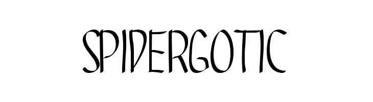 SPIDERGOTIC  Скачать бесплатные шрифты