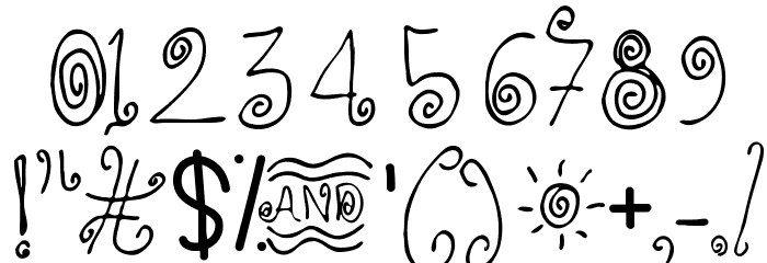 SPIRALS FONT Font OTHER CHARS