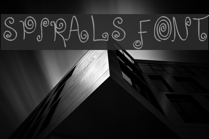 SPIRALS FONT Font examples