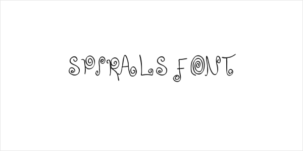 SPIRALS FONT Logo