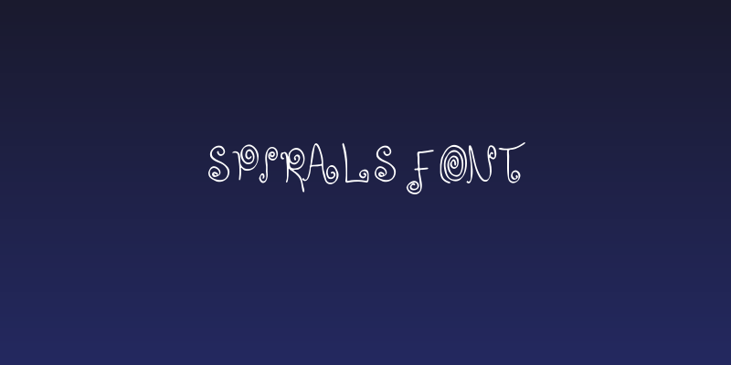 SPIRALS FONT Social Header