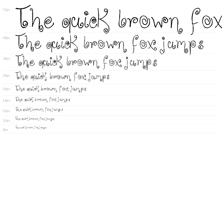 SPIRALS FONT Waterfall