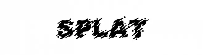 SPLAT  Frei Schriftart Herunterladen