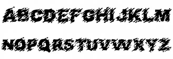 SPLAT Schriftart Groß