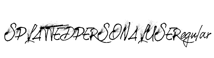 SPLATTED PERSONAL USE Regular  Frei Schriftart Herunterladen