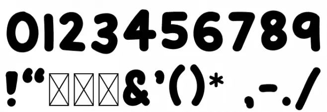 SPLODGE Font Alte caractere