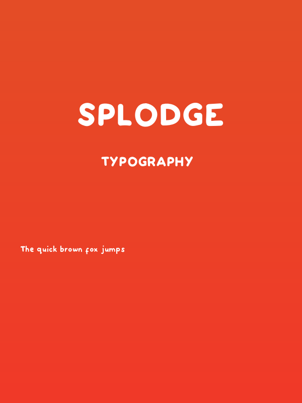 SPLODGE Poster