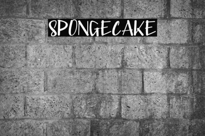 SPONGECAKE Font examples