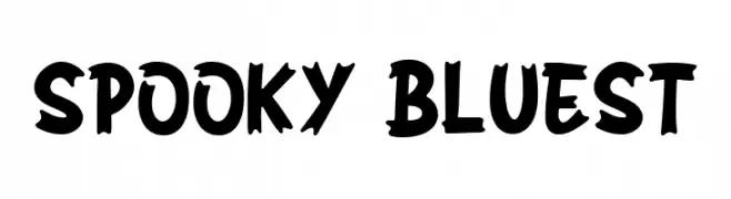 SPOOKY BLUEST  Fuentes Gratis Descargar