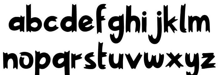 SPOOKY BLUEST Font LOWERCASE