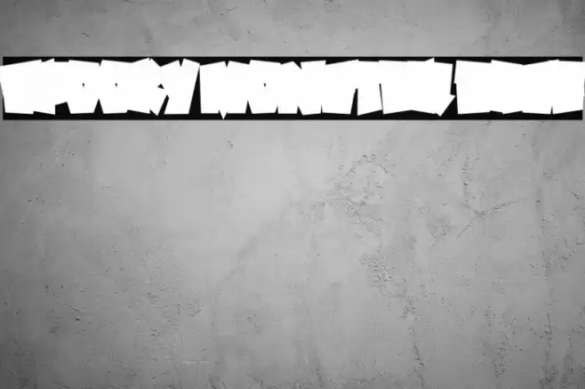 SPOOKY MONSTER BASE Font examples