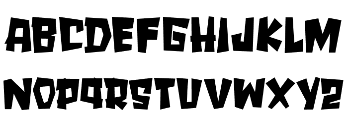 SPOOKY MONSTER Font LOWERCASE