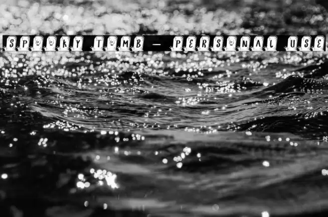 SPOOKY TOMB - Personal Use Font examples