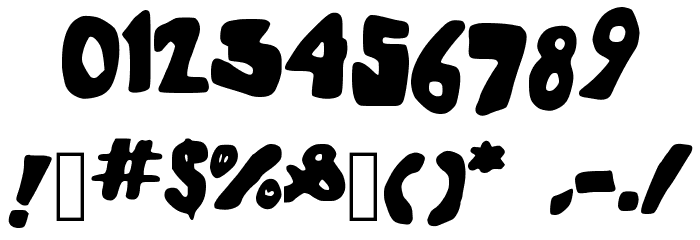 SPOOKYHOUSE_ Font OTHER CHARS