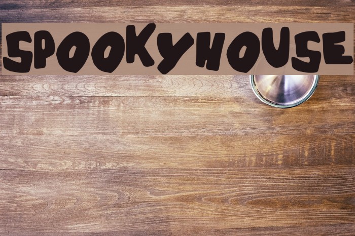 SPOOKYHOUSE_ Font examples