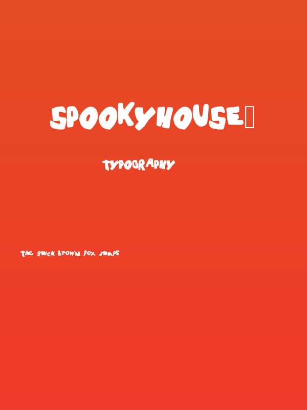 SPOOKYHOUSE_ Poster