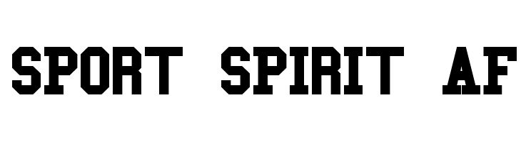 SPORT SPIRIT AF  font caratteri gratis