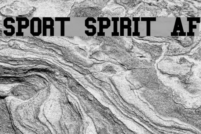 SPORT SPIRIT AF Font examples