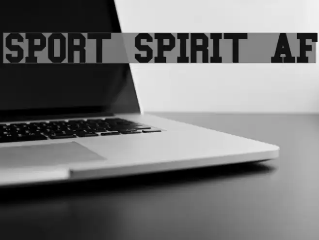 SPORT SPIRIT AF Font examples