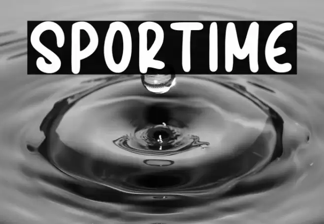 SPORTIME Font examples