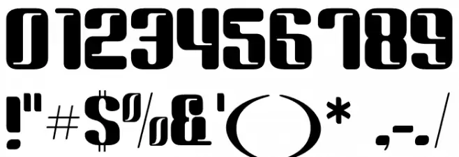 SPORTY VISTA Font OTHER CHARS