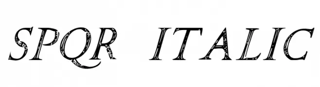 SPQR Italic  baixar fontes gratis