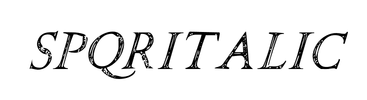 SPQR Italic  Скачать бесплатные шрифты
