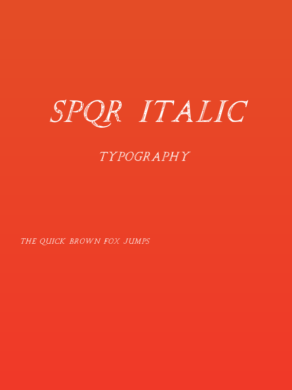 SPQR Italic Poster