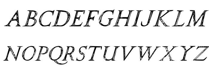 SPQR Italic Font LOWERCASE