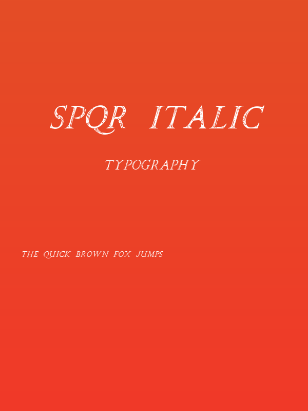 SPQR Italic Poster